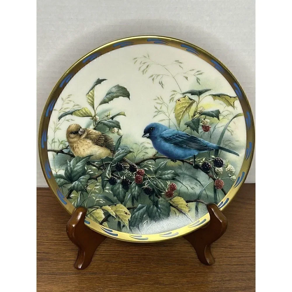 Set of 7 Lenox by Catherine McClung Nature's Collage Bird Plates 8”